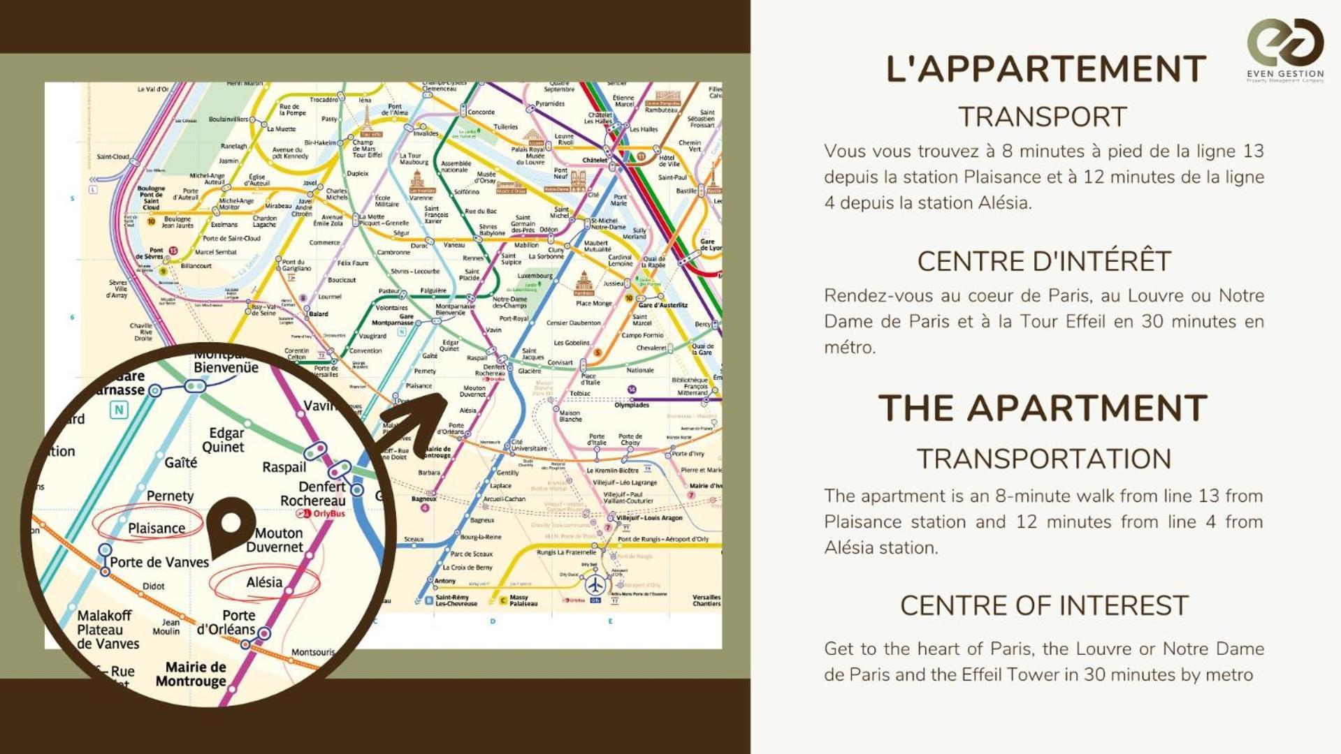 Apartment 1 Bedroom # Paris 14 # Alesia Exteriör bild